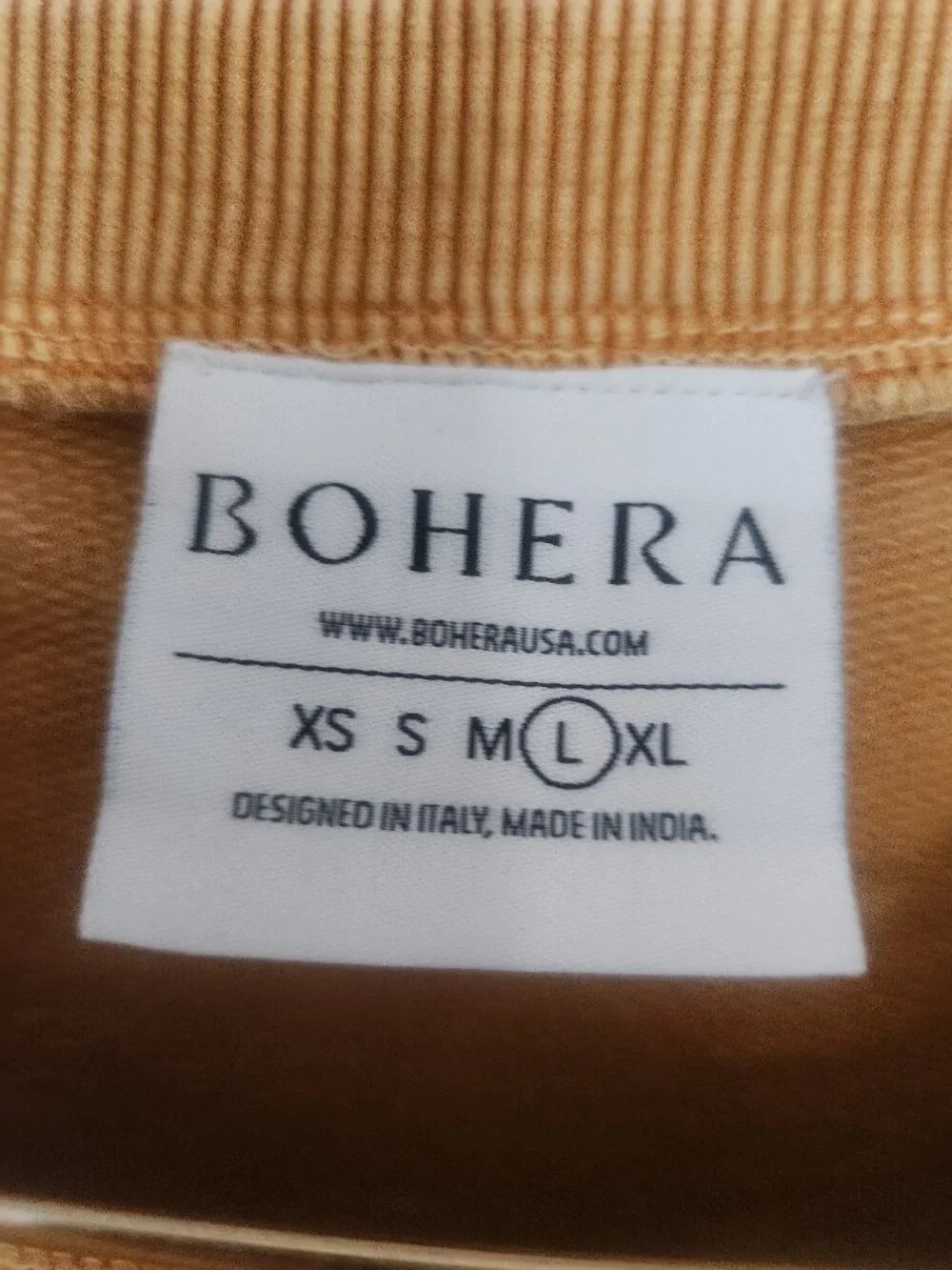 Bohera Mustard Yellow Embroidered Sweatshirt - Picture 3 of 4